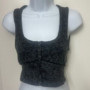 137. Free People Movement Swan Song Cami in the gray & black color scheme, XS/S,